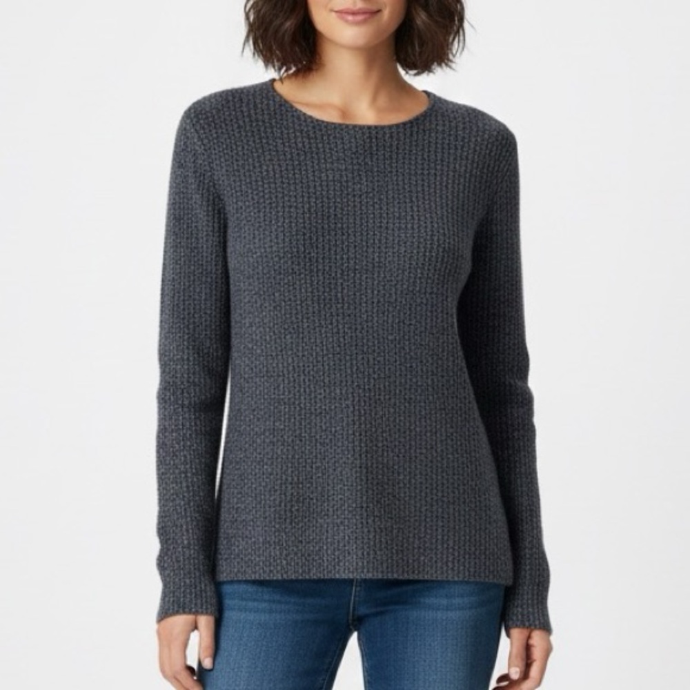 Ann Taylor Marled Tie Back Sweater